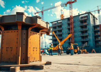 estribadeira e produção em obra