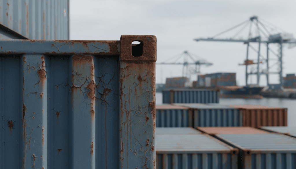 fadiga estrutural em containers marítimos