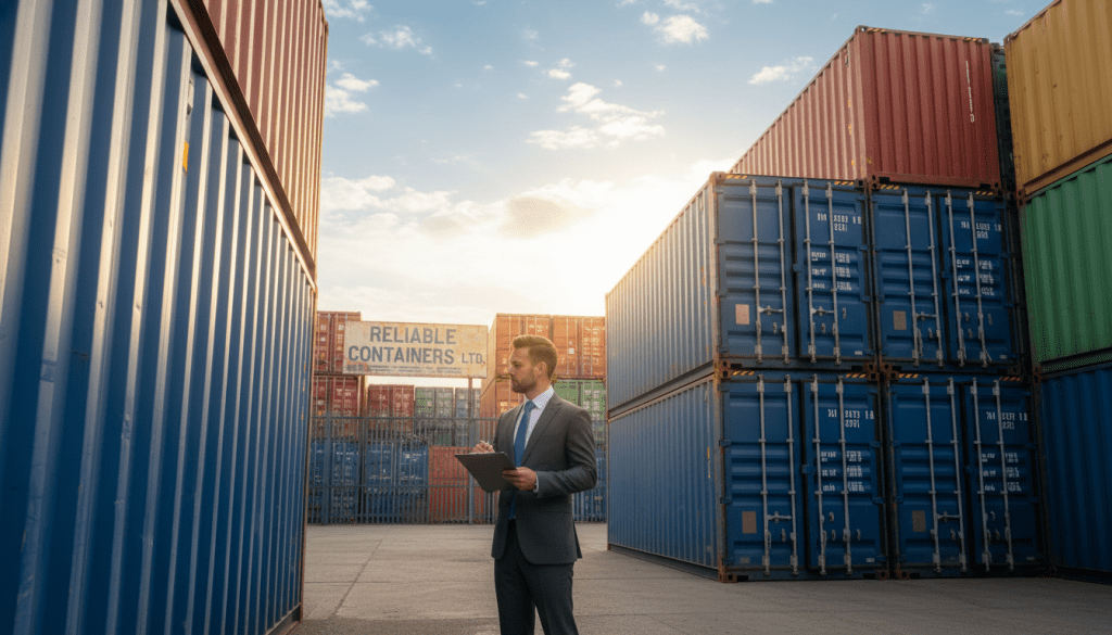 fornecedores confiáveis de containers usados