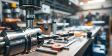furadeira industrial e alinhamento