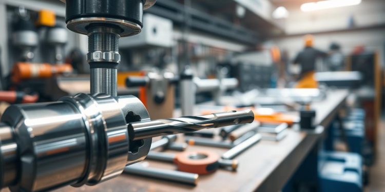 furadeira industrial e alinhamento