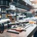furadeira industrial e alinhamento