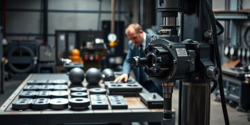 furadeira industrial e furação em série