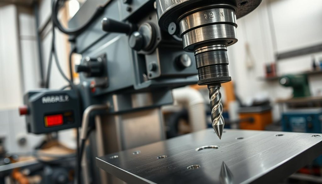 furadeira industrial e precisão repetitiva