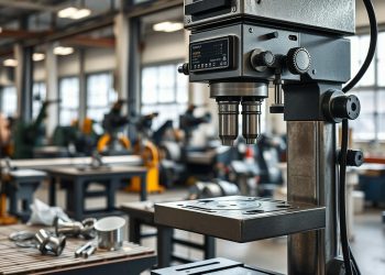 furadeira industrial e precisão repetitiva