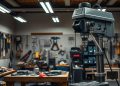 furadeira industrial e setup