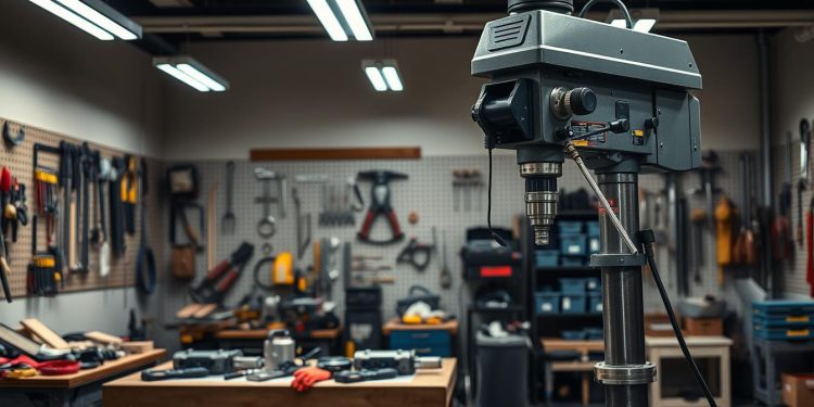 furadeira industrial e setup