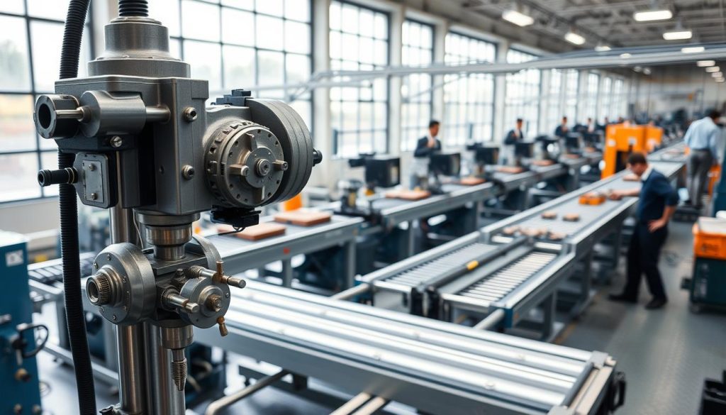 furadeira industrial na linha de produção furadeira industrial na linha de produção