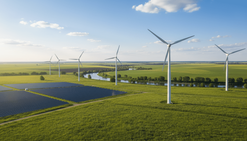 geração de energia limpa