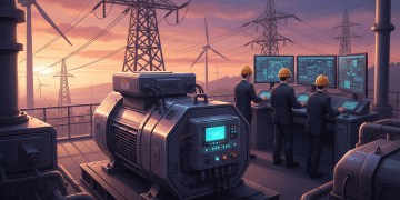 gerador de energia e estabilidade de fornecimento