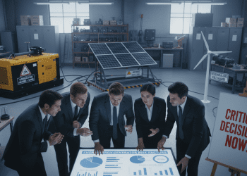 gerador de energia e tomada de decisão errada