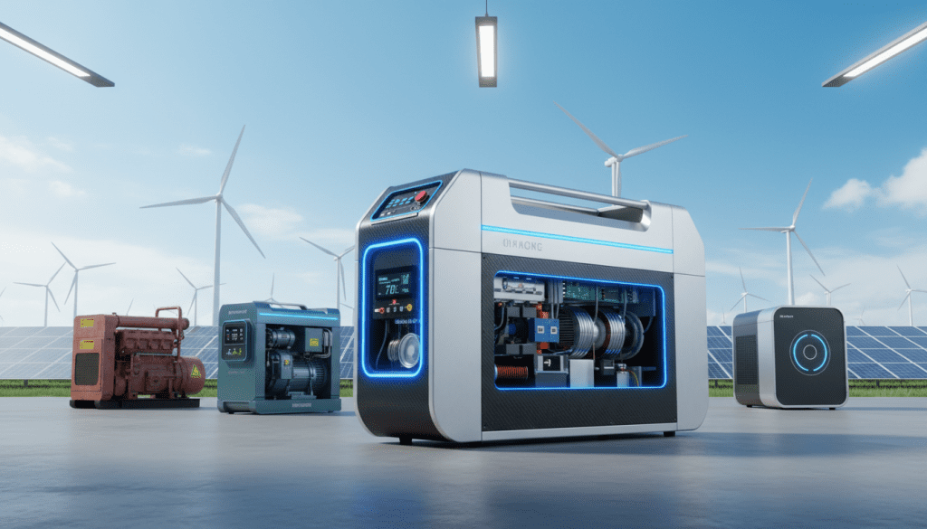 geradores de energia eficiência energética