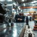 guilhotina industrial e alinhamento estrutural