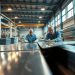 guilhotina industrial em produção