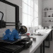 impressora 3D e acabamento final