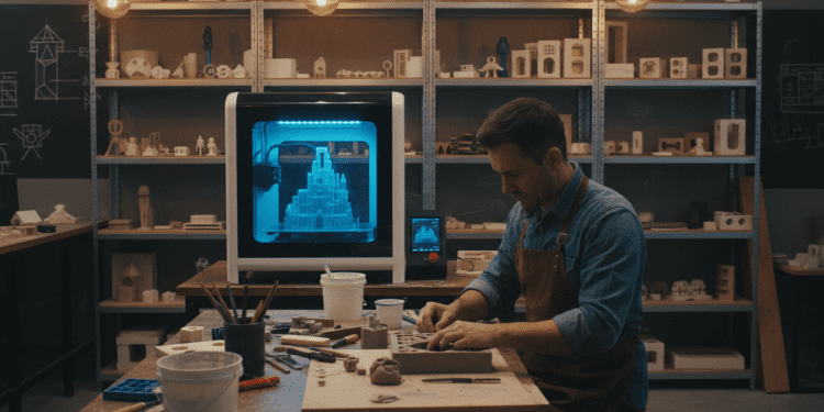 impressora 3D e moldes