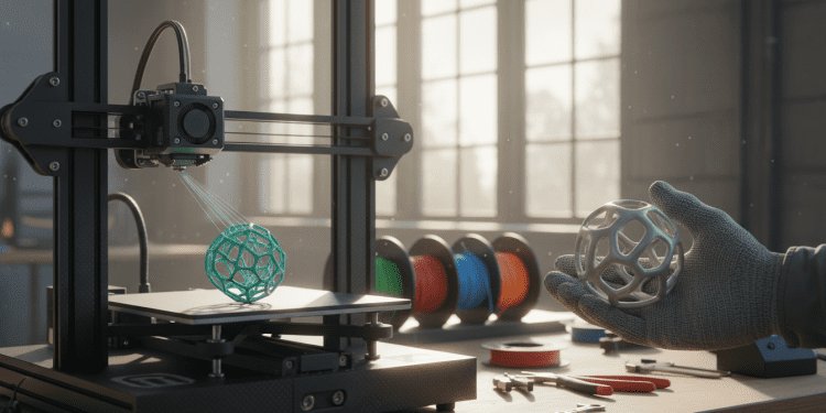 impressora 3D e ocupação de máquina