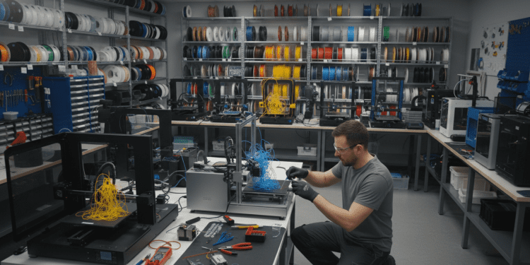 impressora 3D e problemas recorrentes