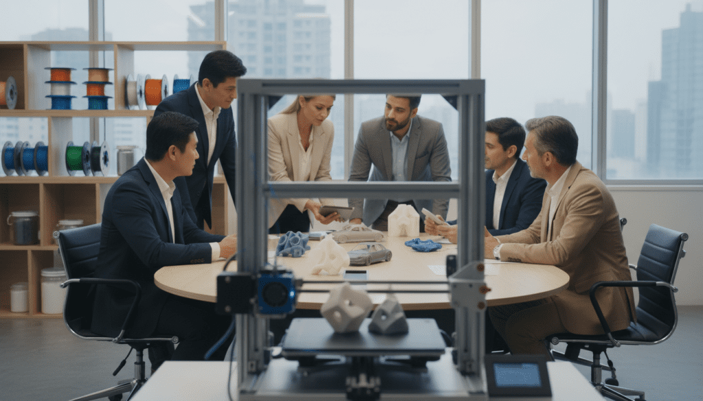 impressora 3D e retrabalho comercial