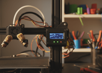 impressora 3D usada e desgaste mecânico