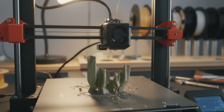 impressora 3D usada e vibração