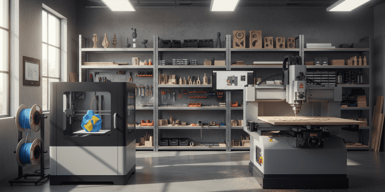 impressora 3D vs corte CNC