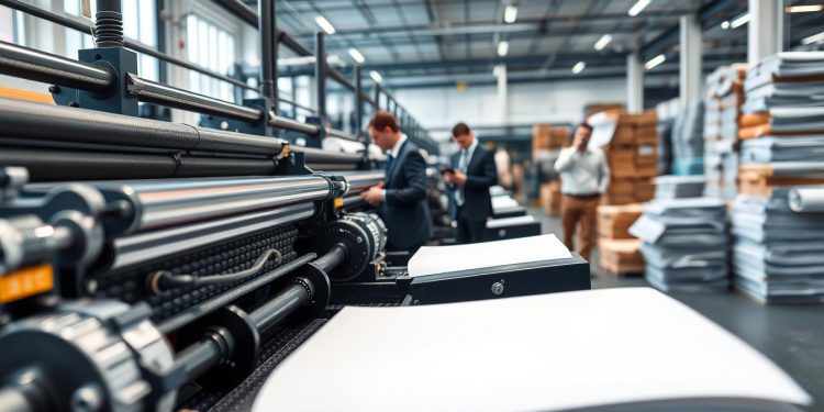 impressora flexográfica e desperdício de material