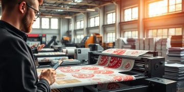 impressora flexográfica e ritmo de produção