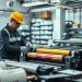 impressora flexográfica e troca de trabalho