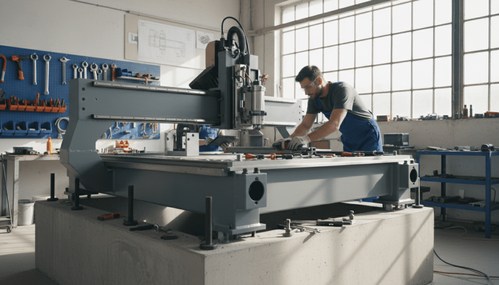 instalação de router CNC