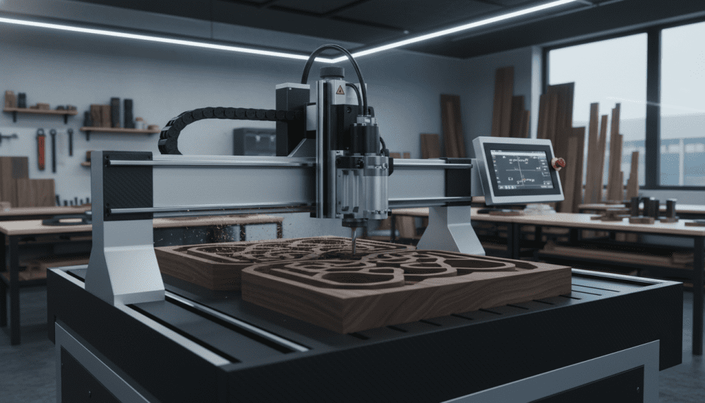 interpolação de movimentos em router CNC