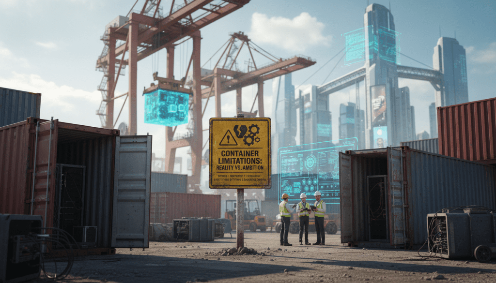 limitações práticas de containers