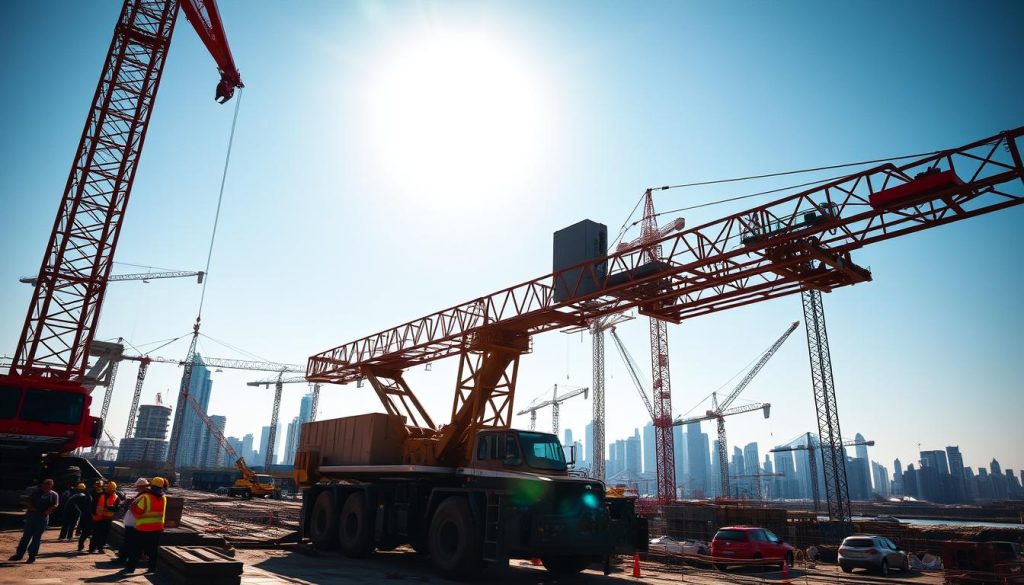 locação de guindastes para construção