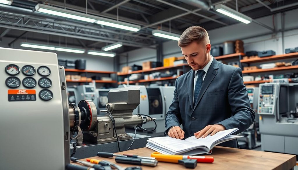 manutenção de equipamentos CNC
