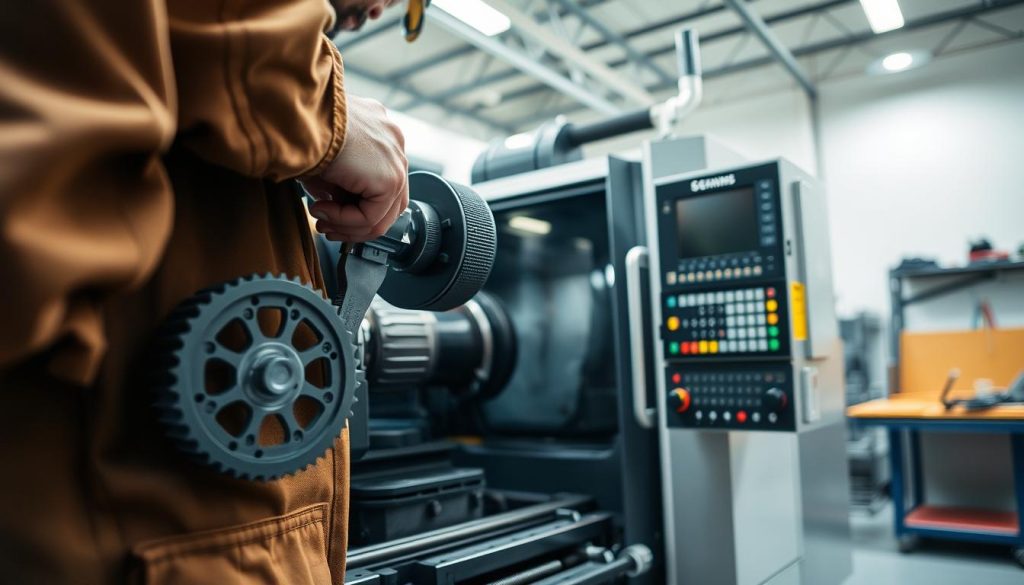 manutenção de torno CNC