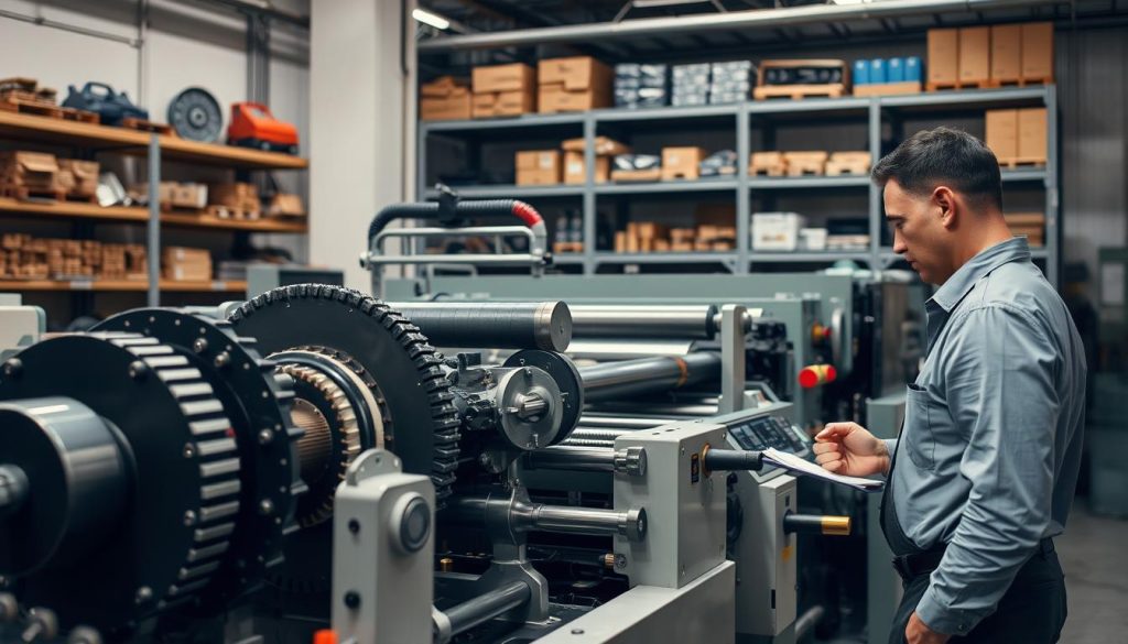 manutenção preventiva de equipamento para ondular papelão