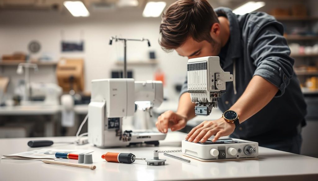 manutenção preventiva máquina de bordar