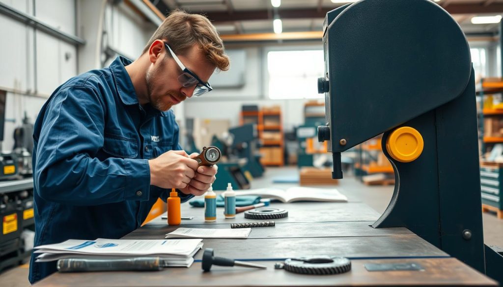 manutenção preventiva serra fita industrial