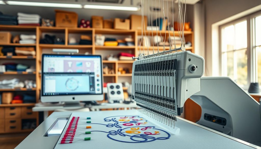 máquina de bordar e digitalização máquina de bordar e digitalização