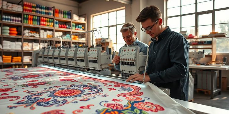 máquina de bordar e produtividade real