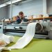 máquina de corte de tecido e variação de material