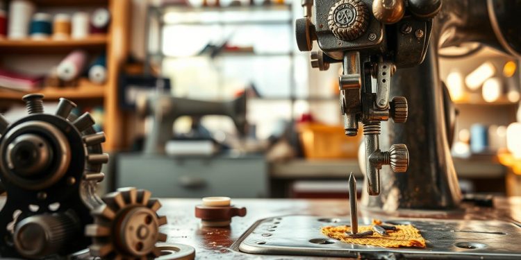 máquina de costura usada e limites técnicos