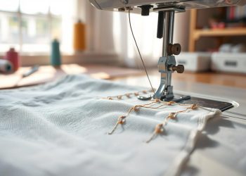 máquina de costura usada e regularidade