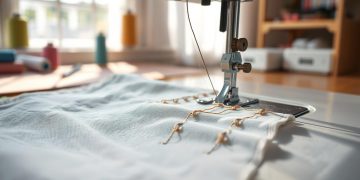 máquina de costura usada e regularidade