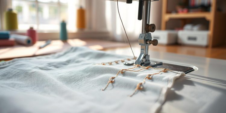 máquina de costura usada e regularidade
