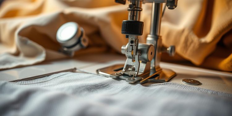 máquina de costura usada e repetibilidade