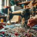 máquina de costura usada e troca de artigo