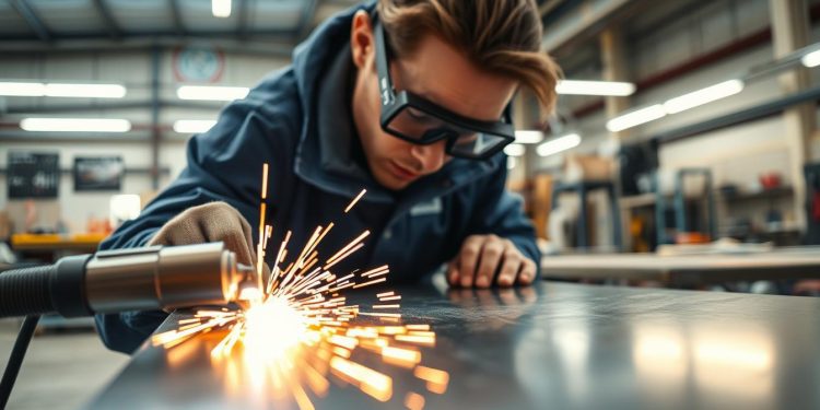 máquina de solda e soldagem de chapas finas