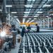 máquina de solda em produção seriada