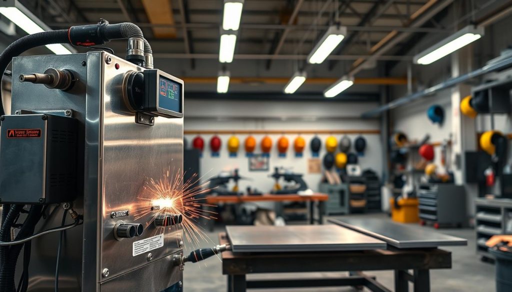 máquina de solda industrial